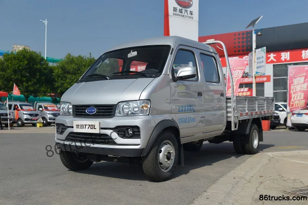 Karry Youjin T72L Xingfu Edition 1.5L 116hp 4X2(6 wheels) Gasoline 2.7m Double Row Flatbed Micro Truck (China VI)(AC) Exterior (3) | 86Truck