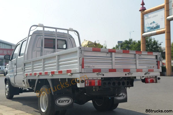 Karry Youjin T72L Xingfu Edition 1.5L 116hp 4X2(6 wheels) Gasoline 2.7m Double Row Flatbed Micro Truck (China VI)(AC) Body (3) | 86Trucks