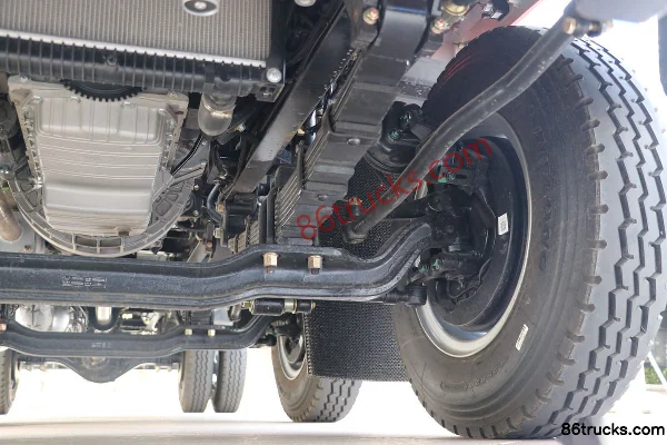 Kama Fangding Zhongka Star 163hp 6X2(8 wheels) 6.21m semi-row flatbed cargo truck (China VI) Chassis (3) | 86Trucks