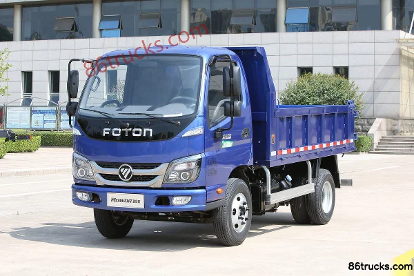 Foton Big King Kong 1 95 hp 4X2(6 wheels) 3m Semi-Cab Dump Truck Exterior (2) | 86Trucks