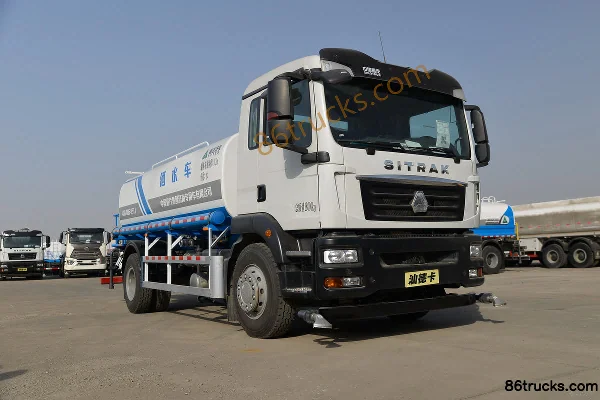 Sinotruk Sitrak C5H 220hp 4X2(6 wheels) cleaning truck (Lvye brand) Exterior