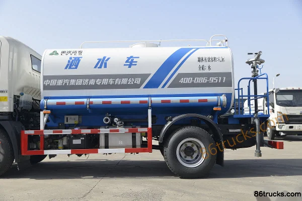 Sinotruk HOWO Hanjiang 170 hp 4X2(6 wheels) Water Sprinkler Truck (Lvye Brand) Body (3) | 86Trucks