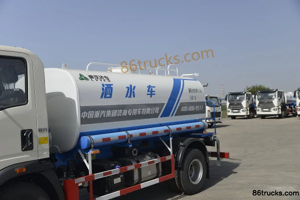 Sinotruk HOWO Hanjiang 170 hp 4X2(6 wheels) Water Sprinkler Truck (Lvye Brand) Body (1) | 86Trucks