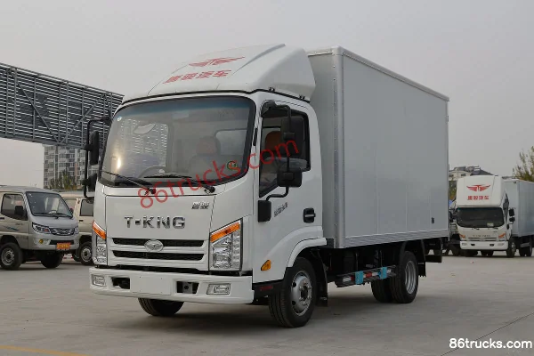 Tangjun Ouling Jinlika II 102 hp 4X2(6 wheels) 3.7m Single Row Van Light Truck Exterior (3) | 86Trucks