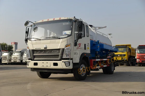 Sinotruk HOWO Wang Series 160 hp 4X2(6 wheels) Vacuum Truck (Lvye Brand) Exterior (3) | 86Trucks
