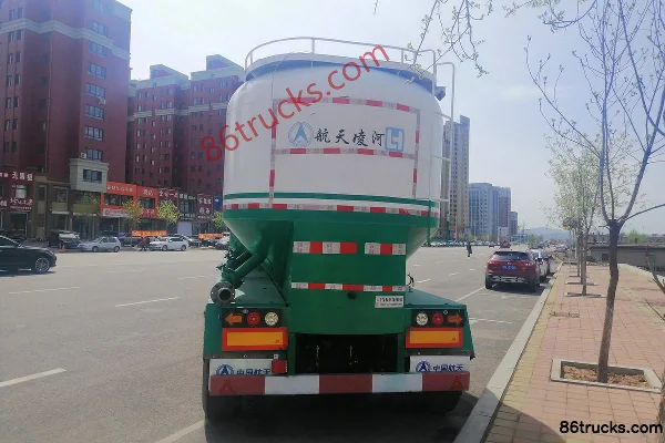 Aerospace Linghe semi-remorque citerne pour transport de matériaux pulvérulents de faible densité 45,5 m³ Extérieur (3) | 86Trucks