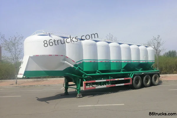 Aerospace Linghe 45.5 Cubic Meter Low Density Powder Material Transport Semi-Trailer Exterior