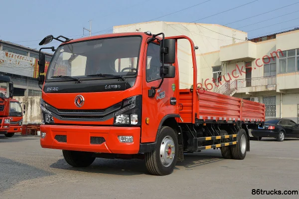 Dongfeng Duolika D7 Super Edition Leading Edition 165hp 4X2(6 wheels) 5.15m Single Row Flatbed Cargo Truck (China VI) Exterior (3) | 86Truck