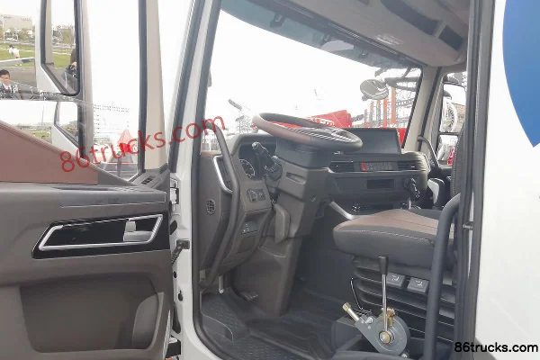 SAIC Hongyan Genlyon H6 350 hp 8X4(12 wheels) Concrete Mixer Truck Cab (1) | 86Trucks