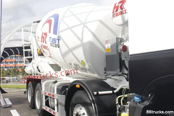 SAIC Hongyan Genlyon H6 350 hp 8X4(12 wheels) Concrete Mixer Truck Body (3) | 86Trucks