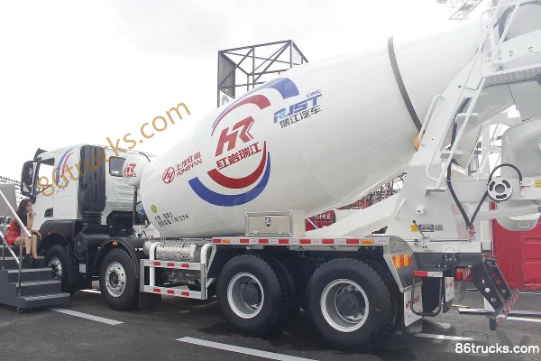 SAIC Hongyan Genlyon H6 350 hp 8X4(12 wheels) Concrete Mixer Truck Body (1) | 86Trucks