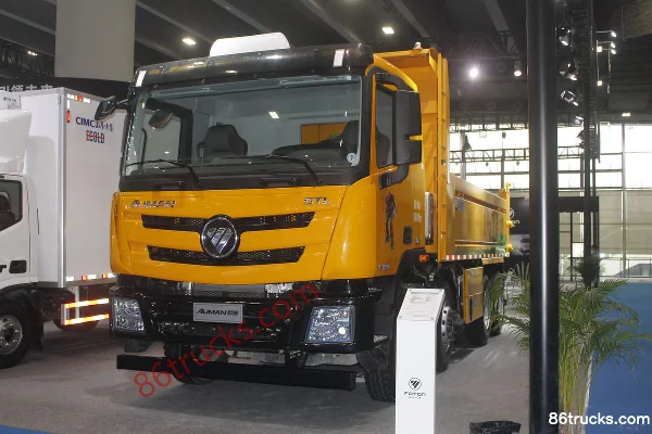 Foton Auman GTL 9 Series Heavy Truck Quality Enjoy Edition 360hp 8X4(12 wheels) Dump Truck Exterior (2) | 86Trucks