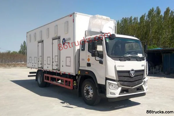 Foton Auman R series 220 hp 4X2(6 wheels) 6.8m chick transport truck (China VI) Exterior