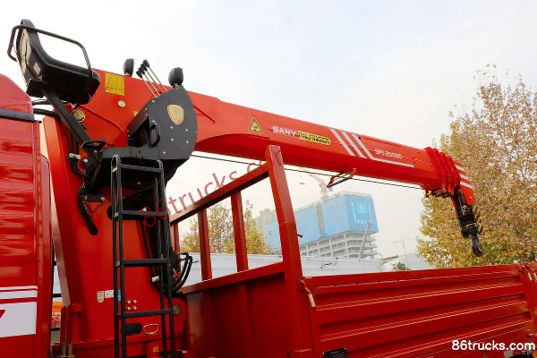 SHACMAN Delong L3000 245hp 4X2(6 wheels) Truck Mounted Crane (China VI) (SANY Palfinger Brand) Chassis (1) | 86Trucks