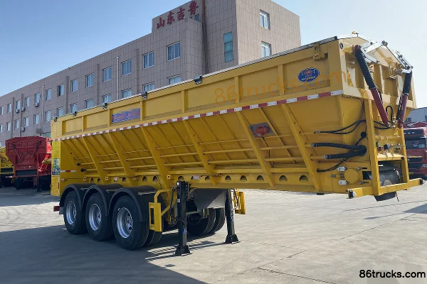 Jilu Hengchi Ultra-Light Intelligent Conveyor Belt 9m Bulk Grain Transport Semi-Trailer Exterior