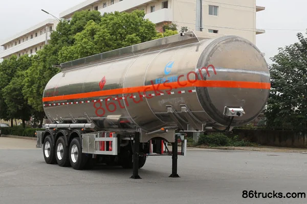 KaiLe 43m³ Aluminum Alloy Oil Tank Semi-Trailer Exterior