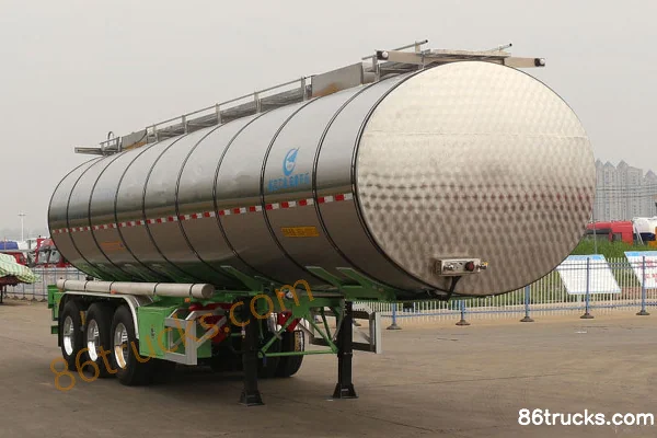 KaiLe 33.5m³ Liquid Food Transport Semi-Trailer Exterior