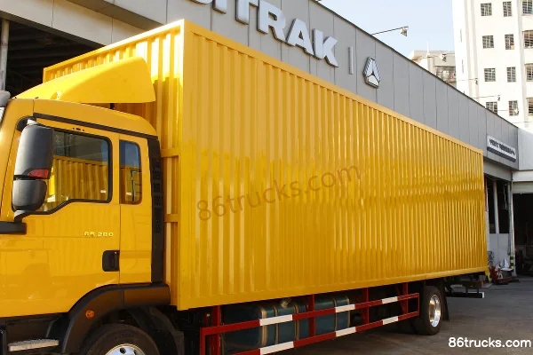 Sinotruk Sitrak G5 Heavy Truck Free Travel Edition 280hp 4X2(6 wheels) 9.92m Van Cargo Truck Body (1) | 86Trucks