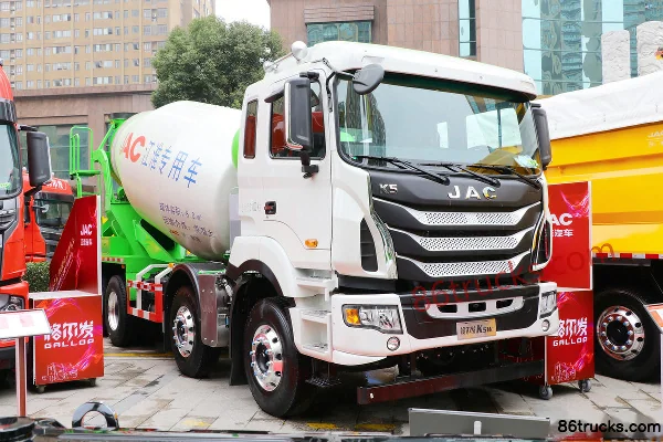 JAC Gallop K5W 350hp 8X4(12 wheels) 8m³ Concrete Mixer Truck Exterior