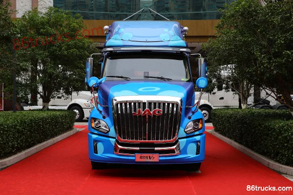 JAC Gallop V7 heavy truck 560hp 6X4(10 wheels) AMT automatic long-nose tractor truck (China VIb)(custom paint) Exterior (2) | 86Trucks