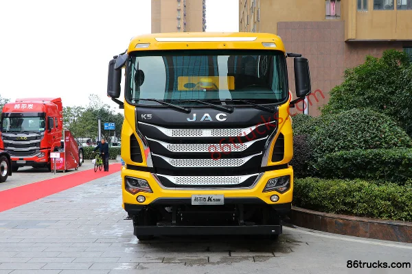 JAC Gallop K5W Heavy Truck 350 hp 8X4(12 wheels) 5.6 m AMT Automatic Hybrid Dump Truck Exterior (2) | 86Trucks