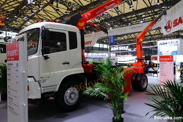 Dongfeng Commercial Vehicle Tianjin VR 210hp 4X2(6 wheels) Truck-Mounted Crane (SANY brand) Exterior (3) | 86Trucks