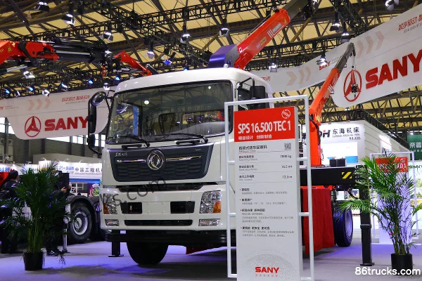 Dongfeng Commercial Vehicle Tianjin VR 210hp 4X2(6 wheels) Truck-Mounted Crane (SANY brand) Exterior (2) | 86Trucks