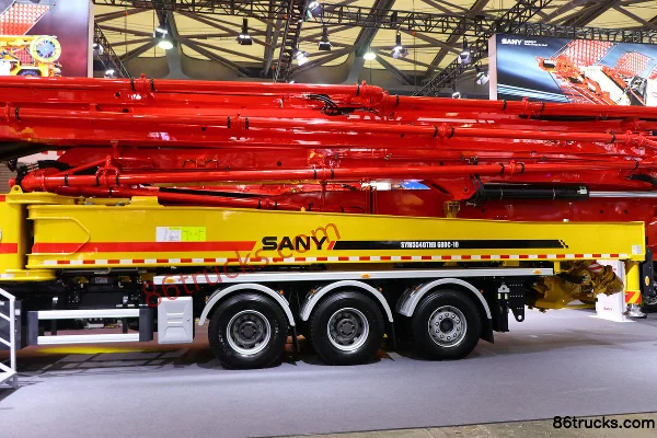 Volvo FM Heavy Truck 540hp 10X4(14 wheels) Concrete Pump Truck (SANY brand) (SYM5540THBE 680C-10) Chassis (2) | 86Trucks