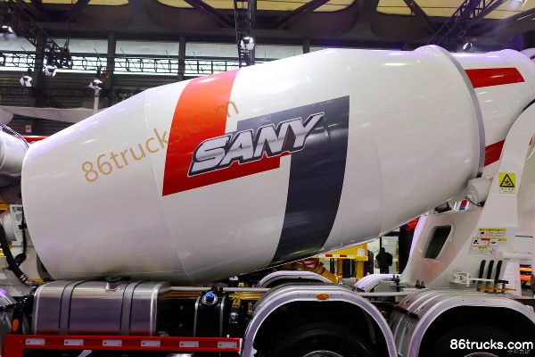 SANY C8 313hp 8X4(12 wheels) 7.99m³ concrete mixer truck Body (2) | 86Trucks