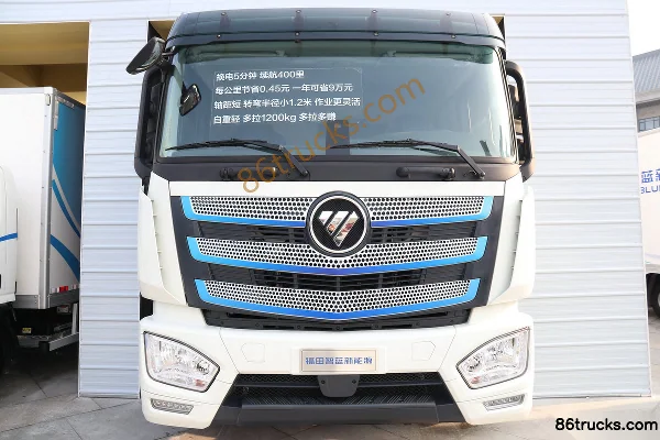 Foton Zhilan Heavy Truck 6X4(10 wheels) Pure Electric Tractor Truck Exterior (2) | 86Trucks