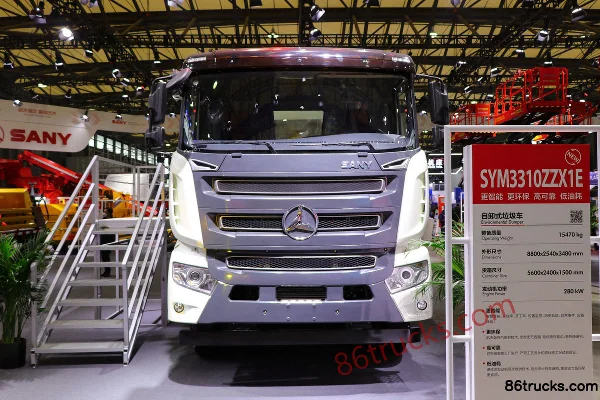 SANY composite version 380 ch 8X4(12 roues) 5,6 m camion benne (pont Hande) Extérieur (2) | 86Trucks