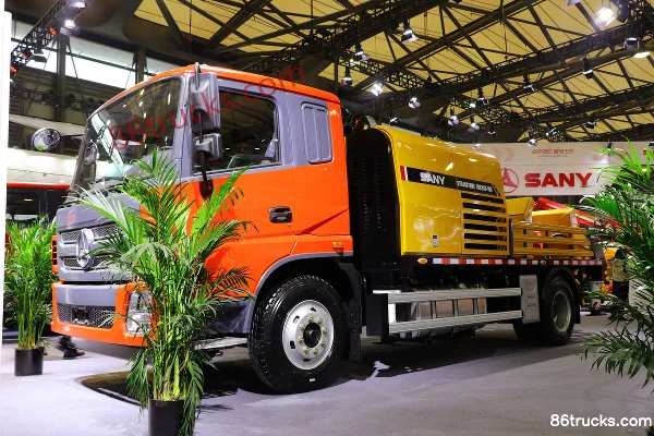 SANY 200hp 4X2(6 wheels) Truck Mounted Concrete Pump Exterior (2) | 86Trucks