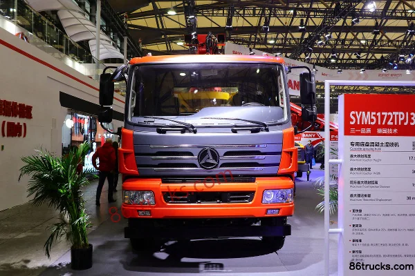 SANY Group 185 hp 4X2(6 wheels) Concrete Shotcrete Truck Exterior (2) | 86Trucks