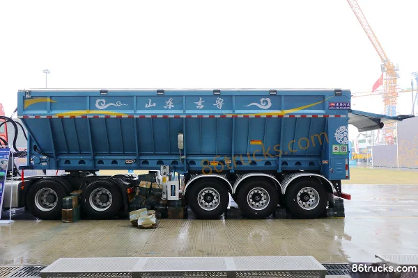 Jilu Hengchi V-Type Intelligent Conveyor Belt 8.5m Bulk Grain Transport Semi-Trailer Exterior (2) | 86Trucks