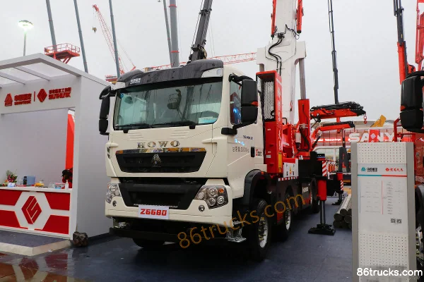 Sinotruk HOWO TX7 Heavy Truck 440 hp 10X4(14 wheels) Truck-mounted Crane (Hongchang Tianma Brand)(Z6680) Exterior