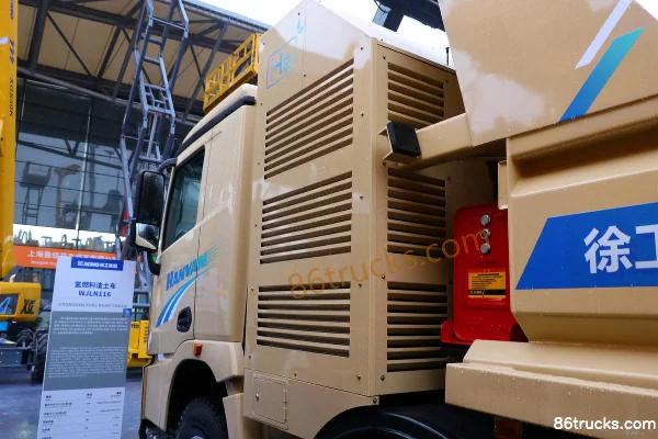 XCMG E7 8X4(12 wheels) hydrogen fuel dump truck (WJLN116) Chassis (2) | 86Trucks