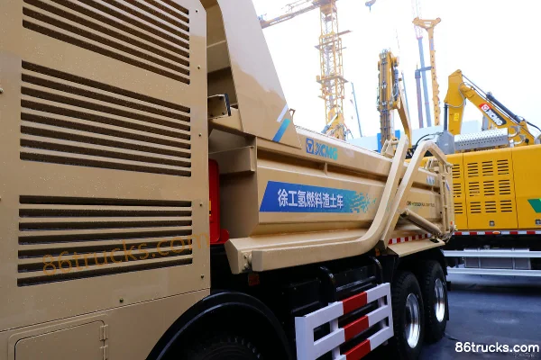XCMG E7 8X4(12 wheels) hydrogen fuel dump truck (WJLN116) Chassis (1) | 86Trucks