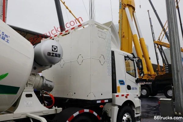 XCMG Hanfeng G5 8X4(12 wheels) 7.2 m³ electric concrete mixer truck (G4802D) Chassis (2) | 86Trucks