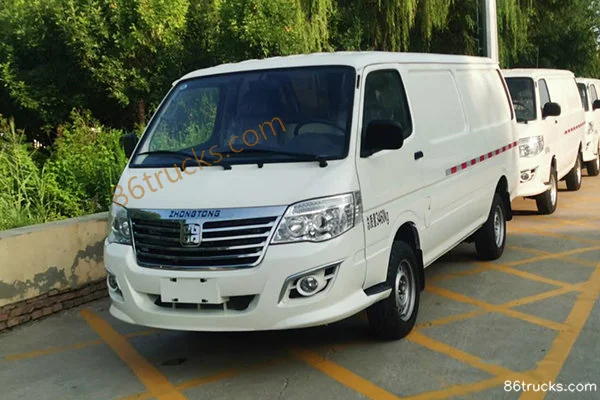Zhongtong Bus Kaiyang T5 3.46T 2-Seat 5.31m Low Roof Pure Electric Enclosed Cargo Truck 50.232kWh Exterior