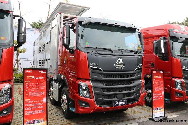 Dongfeng Liuqi Chenglong H7 400 hp 8X4(12 wheels) livestock transport truck Exterior