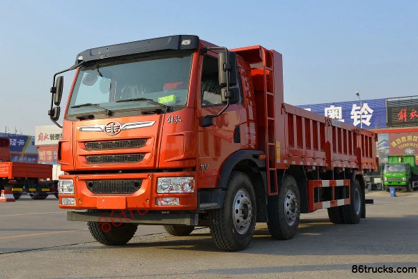 FAW Jiefang Qingdao Long V 220 hp 6X2(8 wheels) 7.1m Dump Truck Exterior (3) | 86Trucks