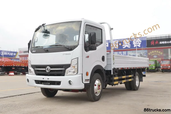 Dongfeng Kaipute K6-N 115hp 4X2(6 wheels) 4.13m Single Row Flatbed Light Truck Exterior (3) | 86Trucks