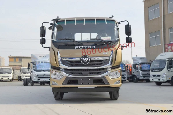 Foton Aoling Dahuangfeng 210hp 4X2(6 wheels) 6.8m semi-sleeper flatbed cargo truck Exterior (2) | 86Trucks