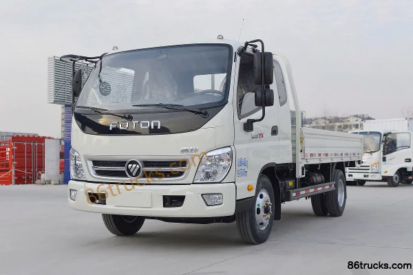 Foton Aoling TX 110 hp 4X2(6 wheels) 3.8m crew cab flatbed light truck Exterior (3) | 86Trucks