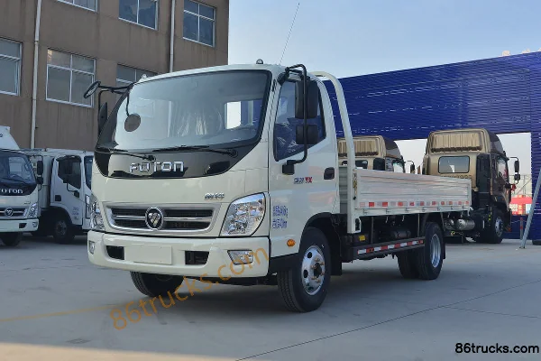 Foton Ollin TX 110 hp 4X2(6 wheels) 4.23m Single Row Flatbed Light Truck Exterior (3) | 86Trucks