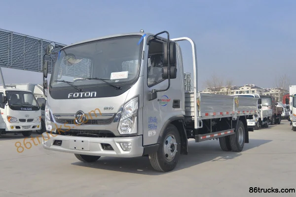 Foton Aoling New Jieyun Youth Edition 130hp 4X2(6 wheels) 4.17m Single Row Flatbed Light Truck (Standard Wheelbase) Exterior (3) | 86Trucks