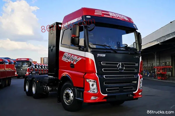 SANY Truck Junfeng Edition EV490 6X4(10 wheels) Pure Electric Tractor Truck Exterior