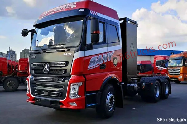 SANY Truck Junfeng Edition EV490 6X4(10 wheels) Pure Electric Tractor Truck Exterior (2) | 86Trucks