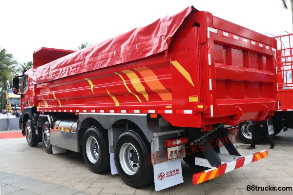 SAIC Hongyan Jiehu H6 Composite Edition 320 hp 8X4(12 wheels) 6.2m LNG Dump Truck (China VI) Exterior (3) | 86Trucks