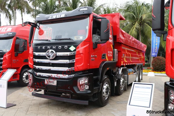 SAIC Hongyan Jiehu H6 Composite Edition 320 hp 8X4(12 wheels) 6.2m LNG Dump Truck (China VI) Exterior (2) | 86Trucks